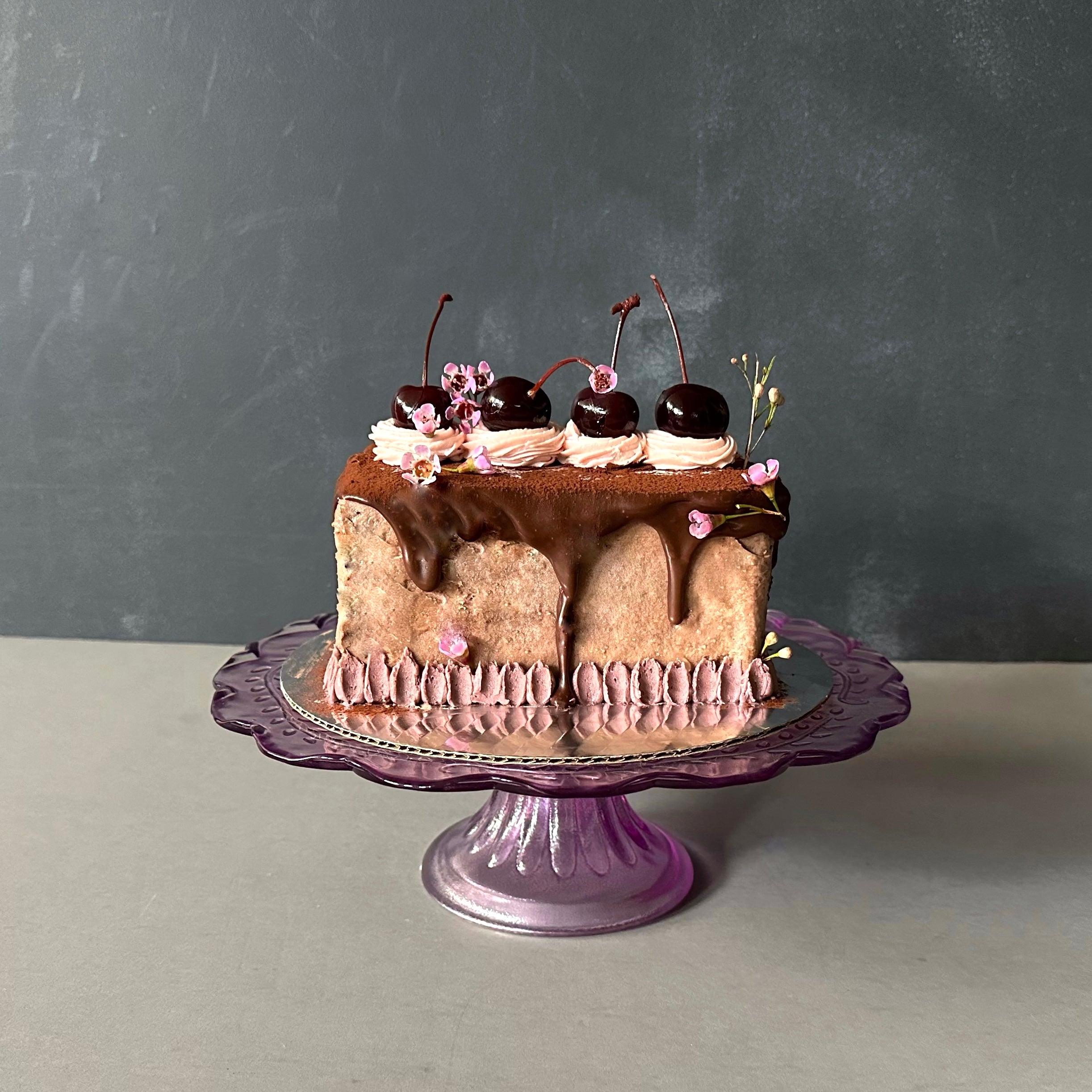 Cherry Chocolate Mousse Cake Recipe (video) - Tatyanas Everyday Food